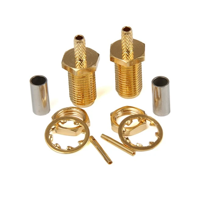 SMA Female Bulkhead Crimp Connector SMA Female Bulkhead Crimp Connector